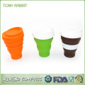portable collapsible silicone coffee cup